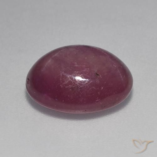 Rubis étoilé Violet rougeâtre naturelle ovale, 6.10 ct, Opaque