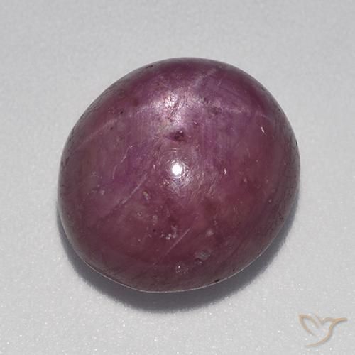 Rubis étoilé Violet rougeâtre naturelle ovale, 9.28 ct, Opaque