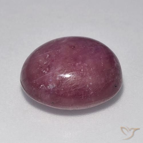 Rubis étoilé Violet rougeâtre naturelle ovale, 9.28 ct, Opaque