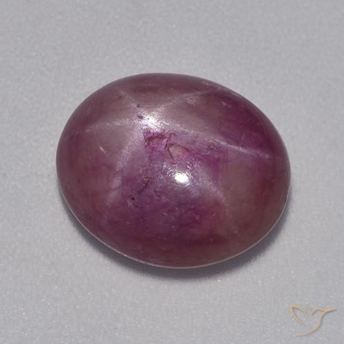 Rubis étoilé Pourpre moyen-foncé naturelle ovale, 7.19 ct, Opaque