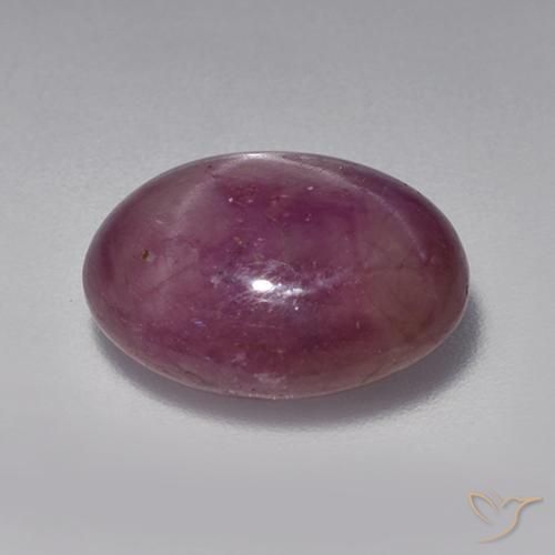 Rubis étoilé Pourpre moyen-foncé naturelle ovale, 7.19 ct, Opaque