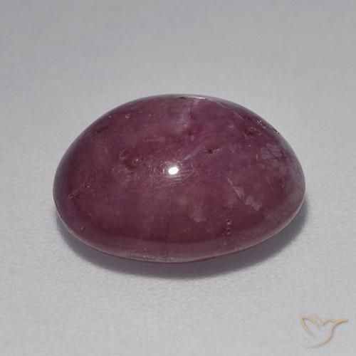 Rubis étoilé Violet rougeâtre naturelle ovale, 7.78 ct, Opaque