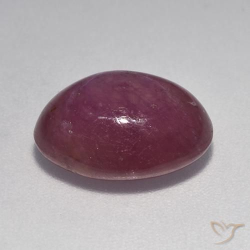 Rubis étoilé Pourpre moyen-foncé naturelle ovale, 6.80 ct, Opaque