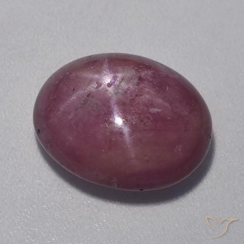 Rubis étoilé Pourpre moyen-foncé naturelle ovale, 8.30 ct, Opaque