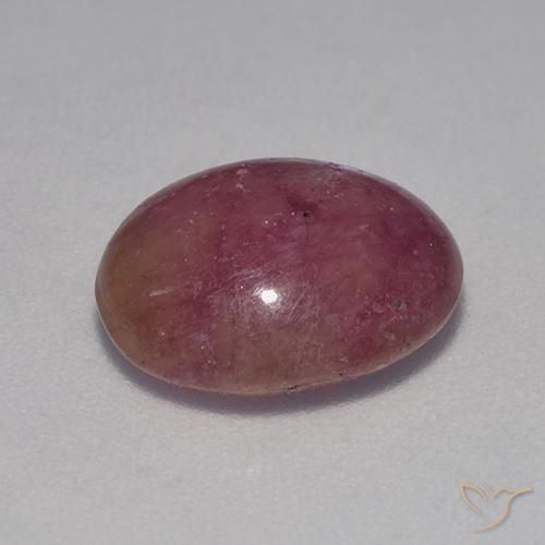 Rubis étoilé Magenta grisâtre naturelle ovale, 5.89 ct, Opaque