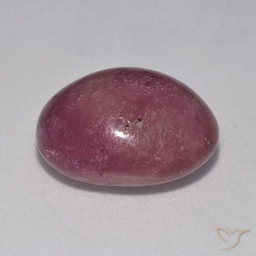 Rubis étoilé Pourpre prune naturelle ovale, 10.86 ct, Opaque