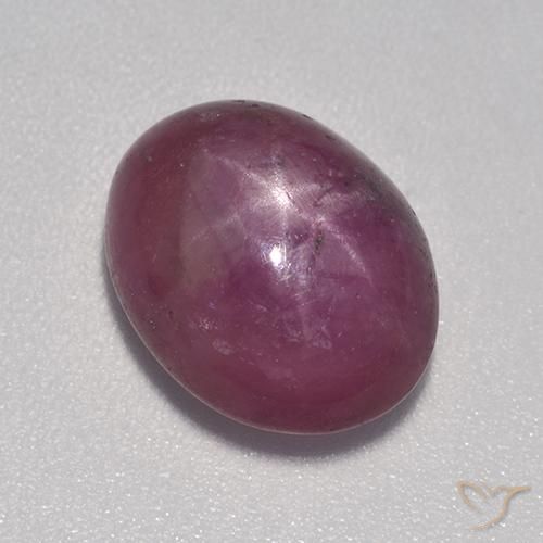Rubis étoilé Pourpre moyen-foncé naturelle ovale, 6.93 ct, Opaque