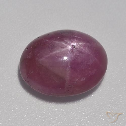 Rubis étoilé Pourpre moyen-foncé naturelle ovale, 6.93 ct, Opaque