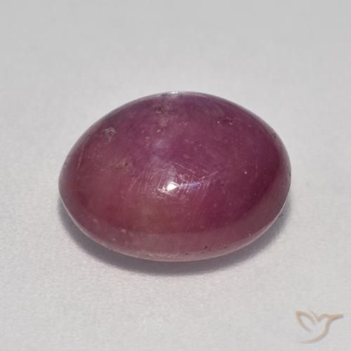 Rubis étoilé Pourpre moyen-foncé naturelle ovale, 6.24 ct, Opaque
