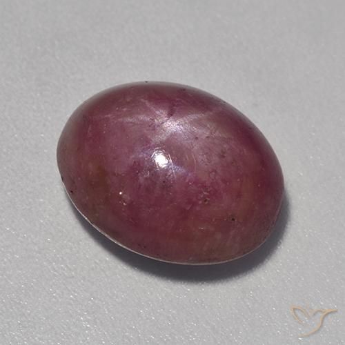 8.17ct Naturel Pourpre prune Rubis étoilé, ovale, Opaque