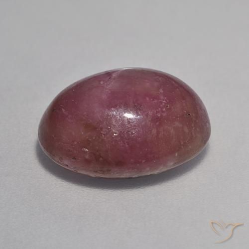 Rubis étoilé Pourpre prune naturelle ovale, 8.17 ct, Opaque