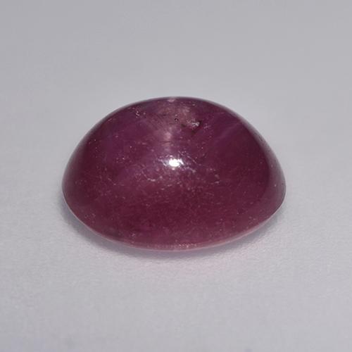Rubis étoilé pourpre naturelle coupe ovale, 4,59 ct, translucide