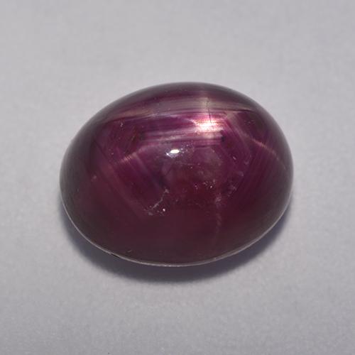 Rubis Étoilé Rouge-violet naturelle Coupe ovale, 5.77 ct, Opaque