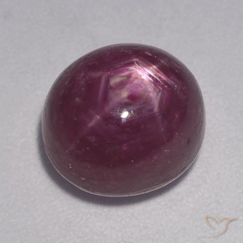 Rubis étoilé Pourpre moyen-foncé naturelle ovale, 5.78 ct, Opaque
