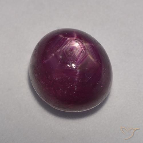 6.74ct Naturel Vin rouge Rubis étoilé, ovale, Opaque