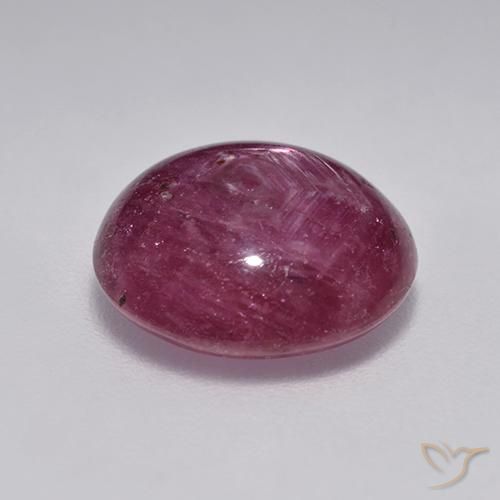 Rubis étoilé Rouge framboises naturelle ovale, 4.76 ct, Translucide