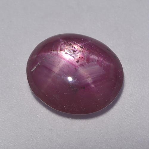 Rubis Étoilé Pourpre moyen-foncé naturelle Coupe ovale, 4.50 ct, Translucide
