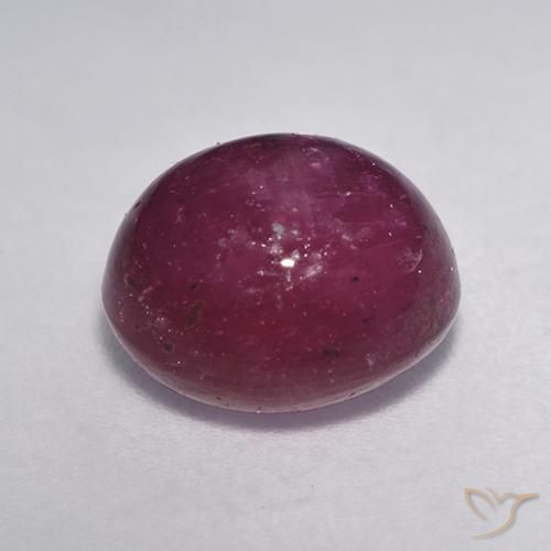 Rubis étoilé Rouge framboises naturelle ovale, 6.08 ct, Opaque