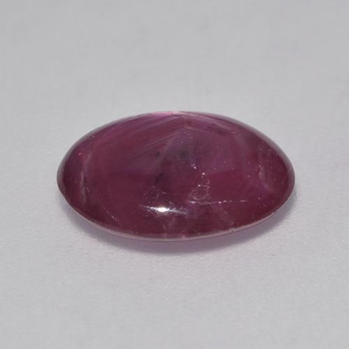 Rubis étoilé Rouge foncé naturelle ovale, 3.53 ct, Translucide