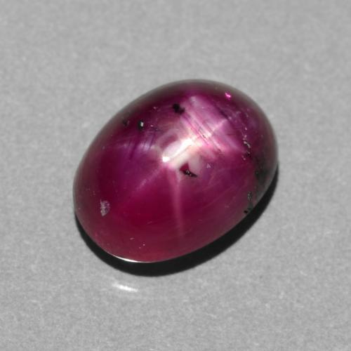 Rubis Étoilé Pourpre rougeâtre moyen-foncé naturelle Coupe ovale, 3.18 ct, Translucide