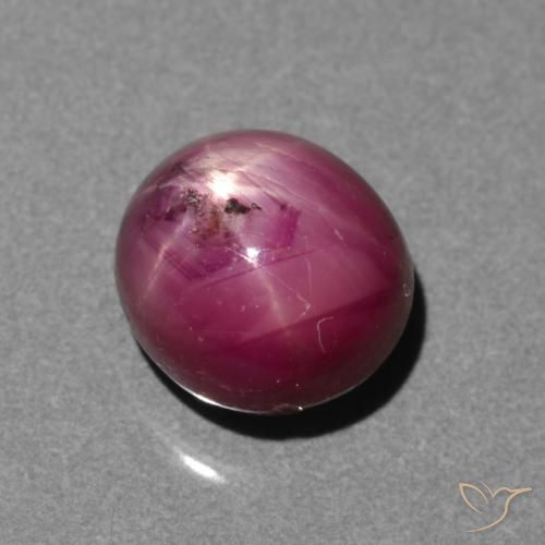 4.05ct Naturel Rose-magenta Rubis étoilé, ovale, Translucide