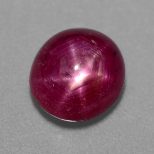Rubis étoilé pourpre naturelle coupe ovale, 2,71 ct, translucide