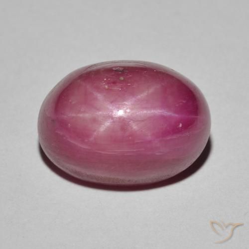 9.59ct Naturel Rouge Rosâtre Rubis étoilé, ovale, Opaque