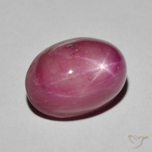 Rubis étoilé Rouge Rosâtre naturelle ovale, 9.59 ct, Opaque