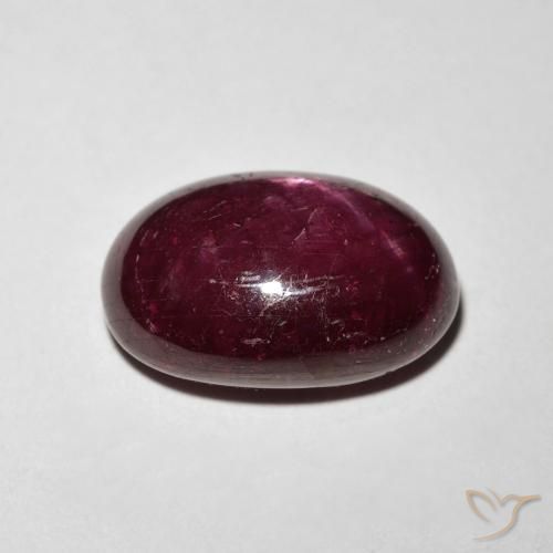 Rubis étoilé Rouge foncé naturelle ovale, 9.13 ct, Opaque