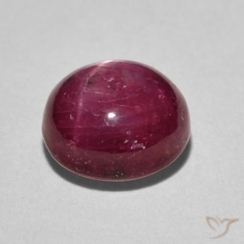 Rubis étoilé Cramoisi profond naturelle ovale, 5.27 ct, Opaque