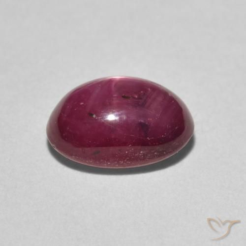 Rubis étoilé Vin rouge profond naturelle ovale, 2.97 ct, Opaque