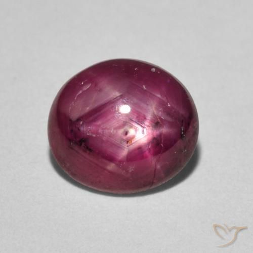 3.05ct Naturel Rouge foncé Rubis étoilé, ovale, Opaque