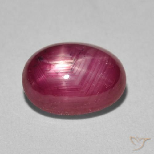 3.63ct Naturel Rouge confiture Rubis étoilé, ovale, Opaque