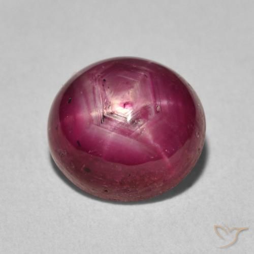 4.24ct Naturel Cramoisi profond Rubis étoilé, ovale, Opaque