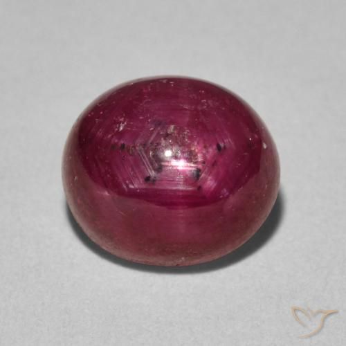 4.60ct Naturel Cramoisi profond Rubis étoilé, ovale, Opaque