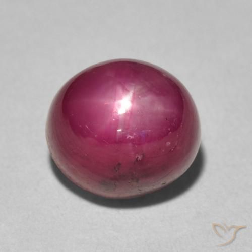 5.96ct Naturel Rouge confiture Rubis étoilé, ovale, Opaque