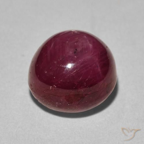 Rubis étoilé Cramoisi profond naturelle ovale, 6.19 ct, Opaque