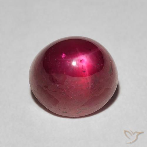 4.13ct Naturel Rouge moyen Rubis étoilé, ovale, Opaque