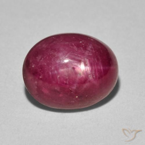5.10ct Naturel Rouge moyen Rubis étoilé, ovale, Opaque