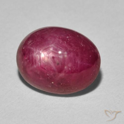 Rubis étoilé Rouge moyen naturelle ovale, 5.10 ct, Opaque