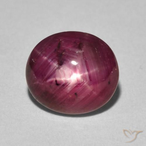 4.12ct Naturel Vin rouge Rubis étoilé, ovale, Opaque