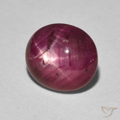 Rubis étoilé Vin rouge naturelle ovale, 4.12 ct, Opaque