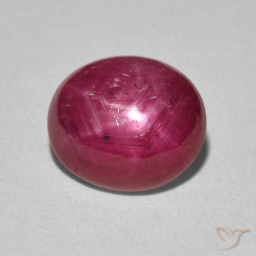 3.59ct Naturel Cramoisi profond Rubis étoilé, ovale, Opaque