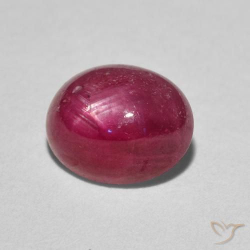Rubis étoilé Rouge Rosâtre naturelle ovale, 3.24 ct, Opaque