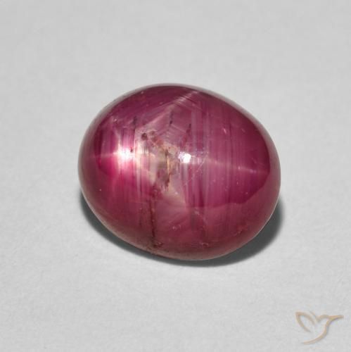 Rubis étoilé Rouge Rosâtre naturelle ovale, 3.83 ct, Opaque