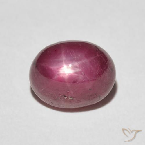 4.20ct Naturel Rouge moyen Rubis étoilé, ovale, Opaque