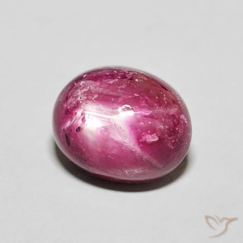 Rubis étoilé Rouge Rosâtre naturelle ovale, 5.18 ct, Opaque