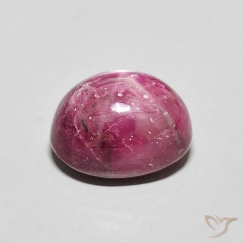 Rubis étoilé Rouge Rosâtre naturelle ovale, 5.18 ct, Opaque