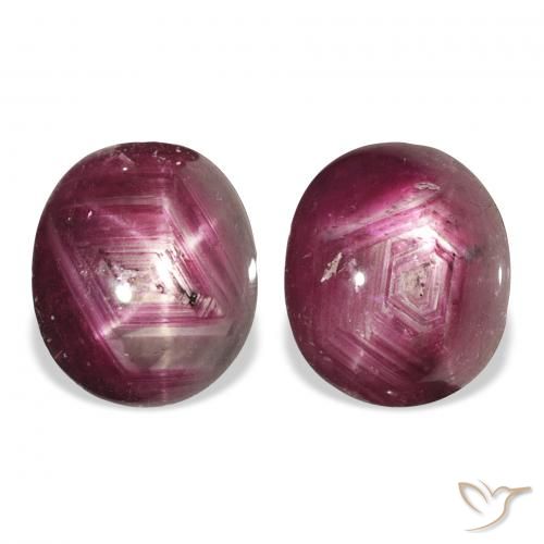 7.40ctw Naturel Rose-magenta Rubis étoilé, ovale, Opaque