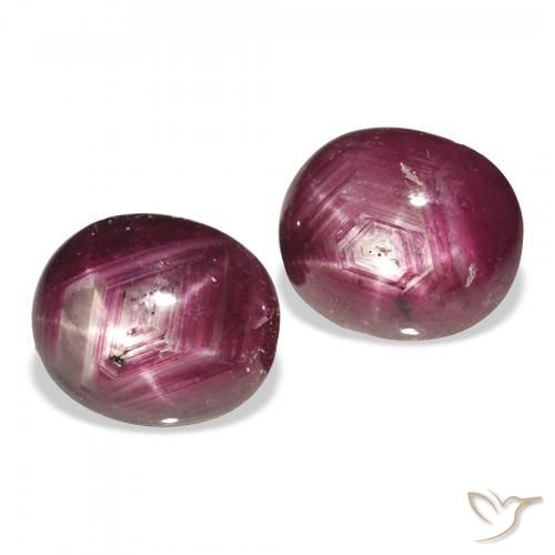 Shop natural 7.40ct Rose-magenta Rubis étoilé gems, ovale, from Madagascar at GemSelect. In stock, global shipping!